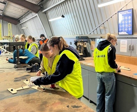 Young Women in the Engineering Workshop