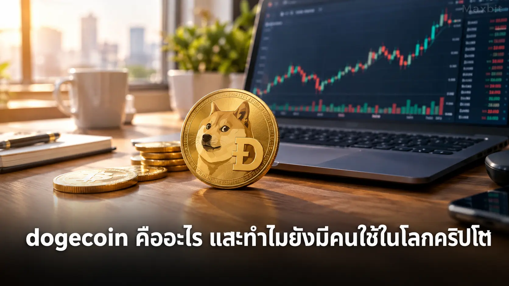 เหรียญ dogecoin กับกราฟสินทรัพย์ดิจิทัล