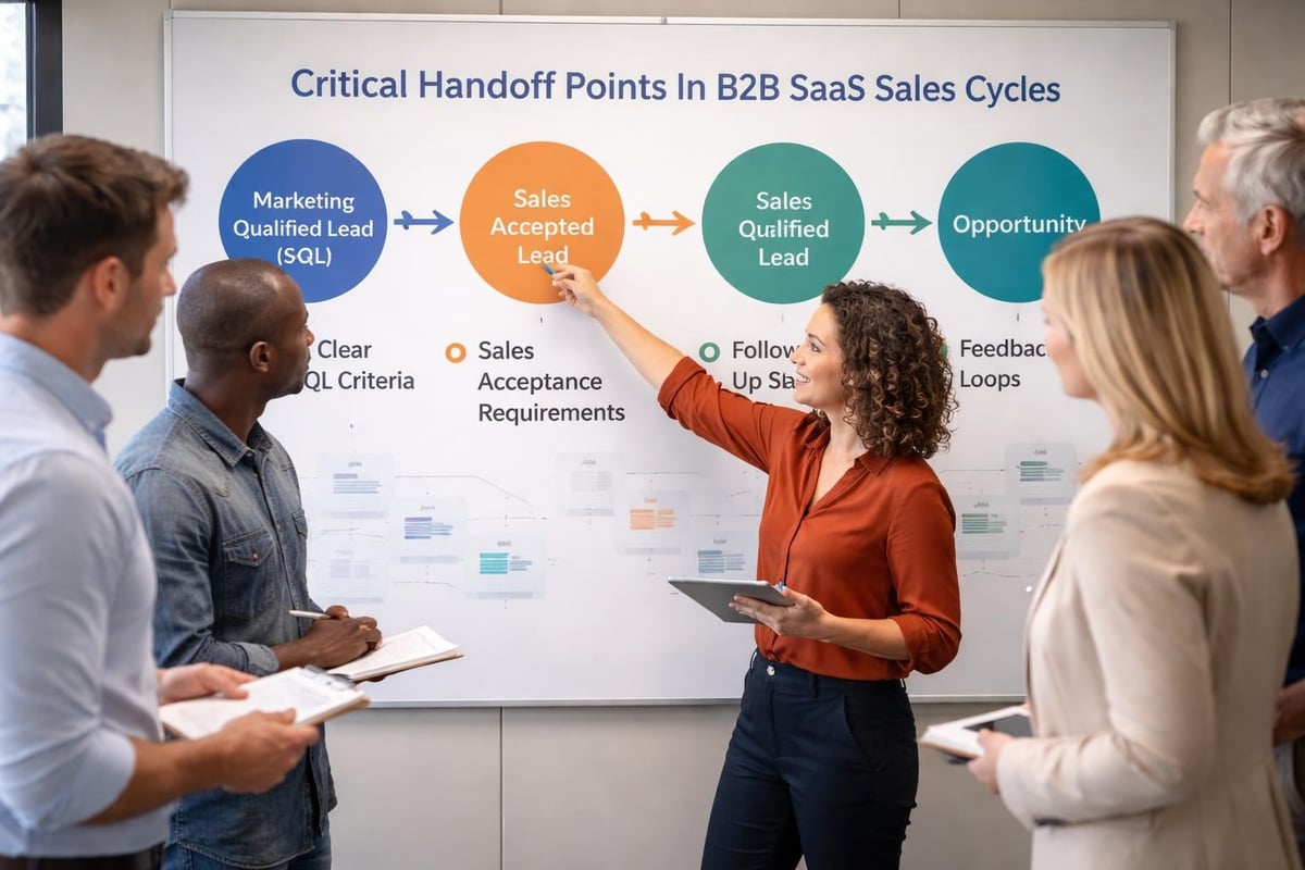 Sales and marketing handoff process