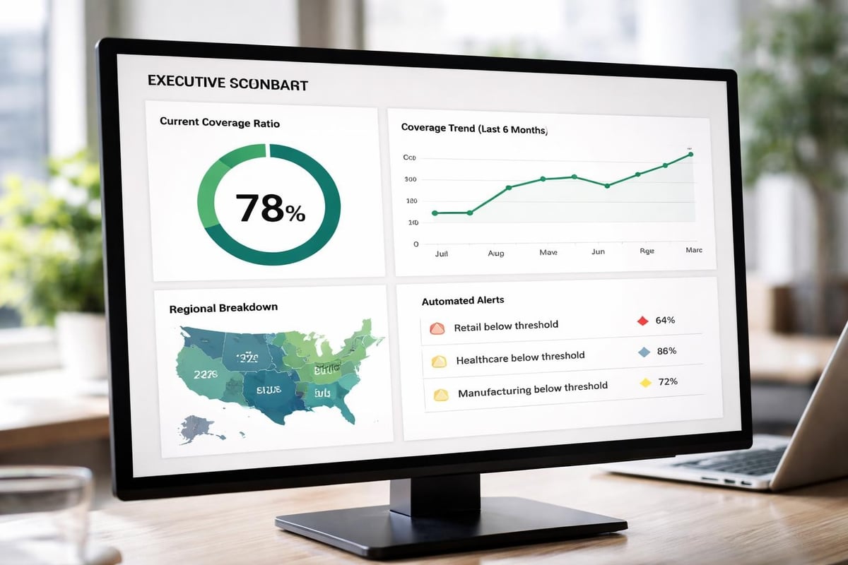 Pipeline coverage dashboard layout