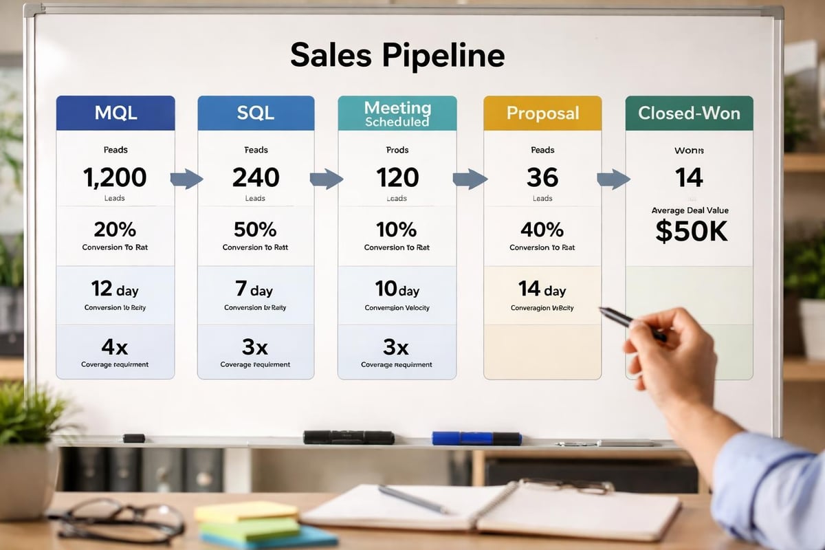 B2B sales pipeline framework