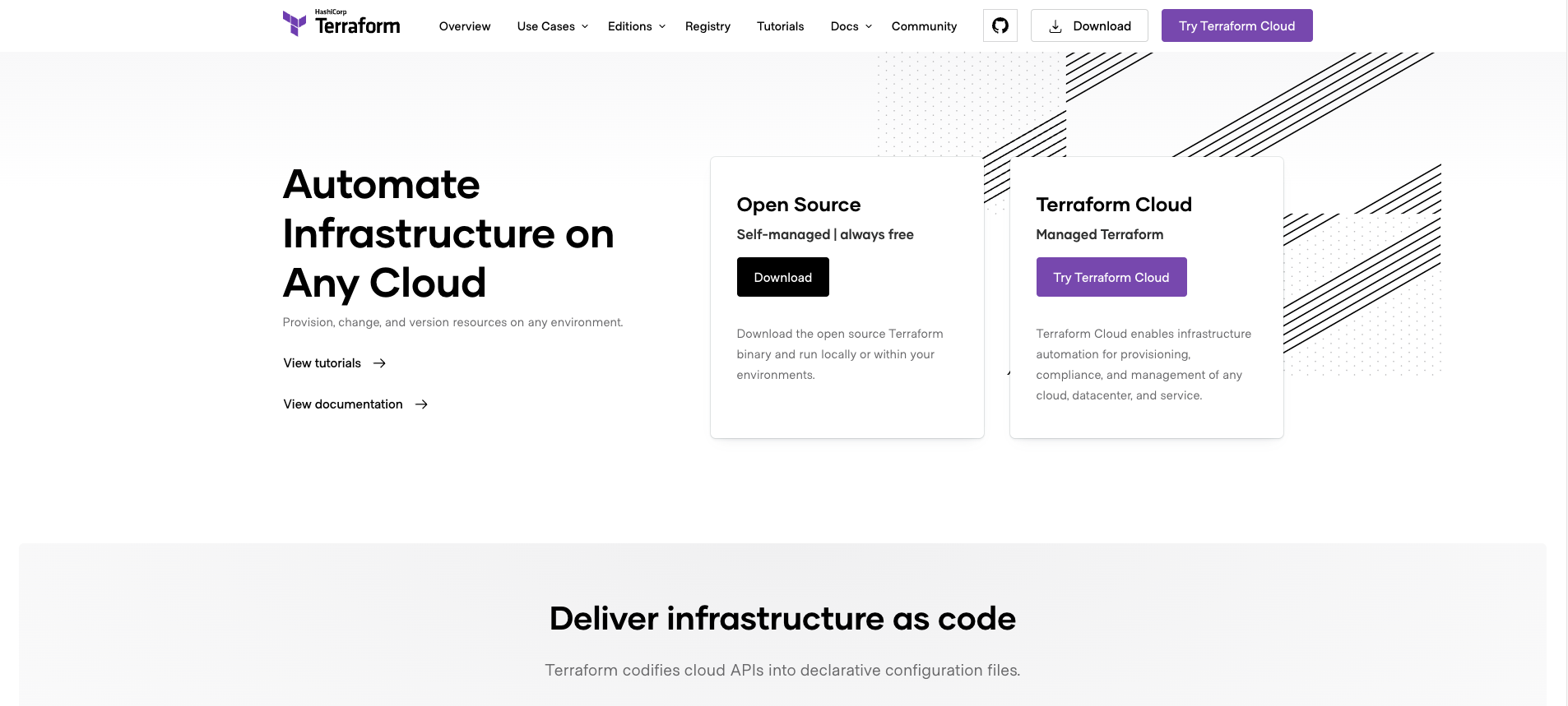 Terraform home page