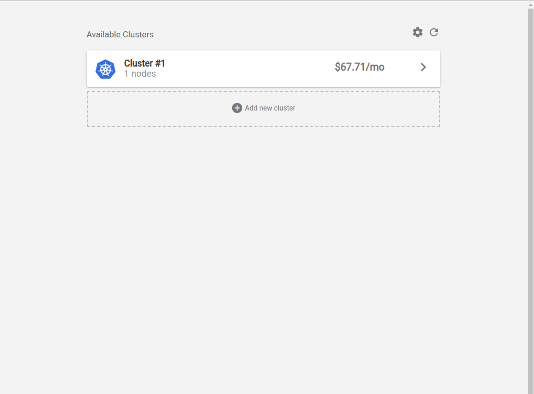 Screenshot of Kubecost welcome screen
