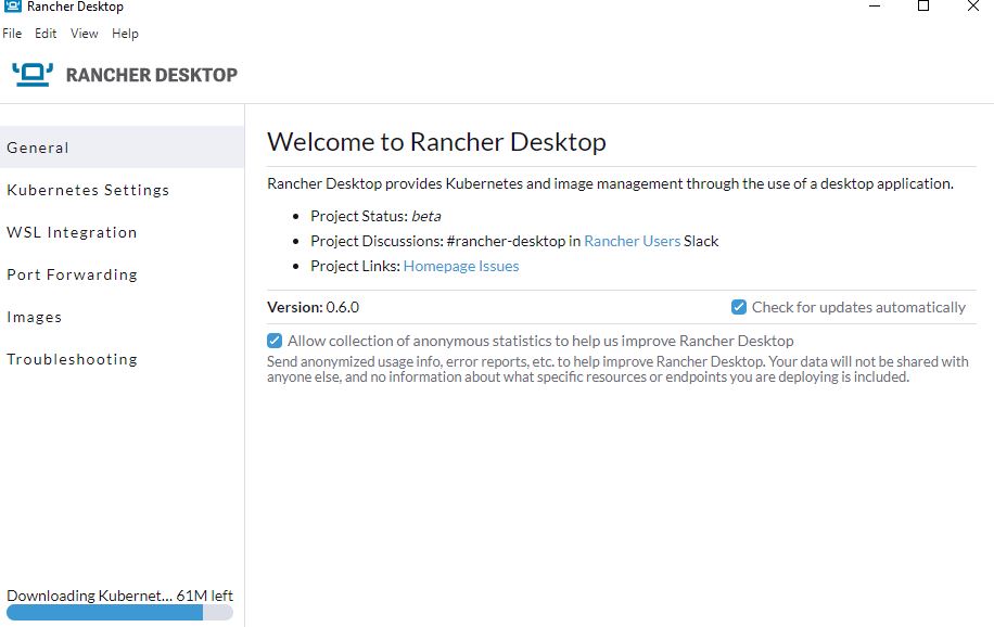 Rancher k8s install
