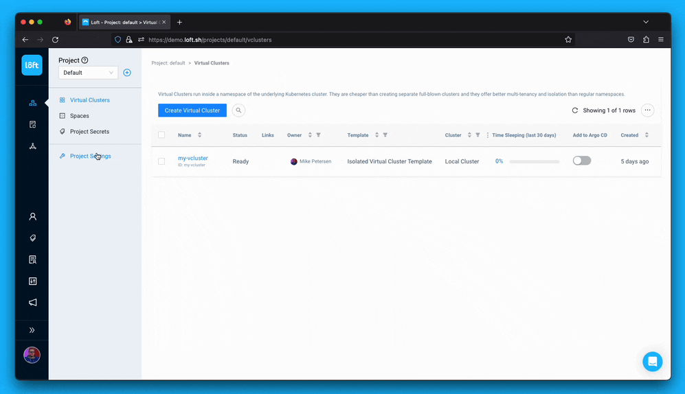 Loft v3 Argo CD Integration