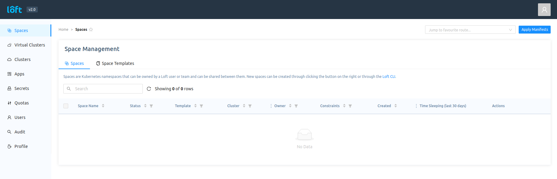 Loft space management