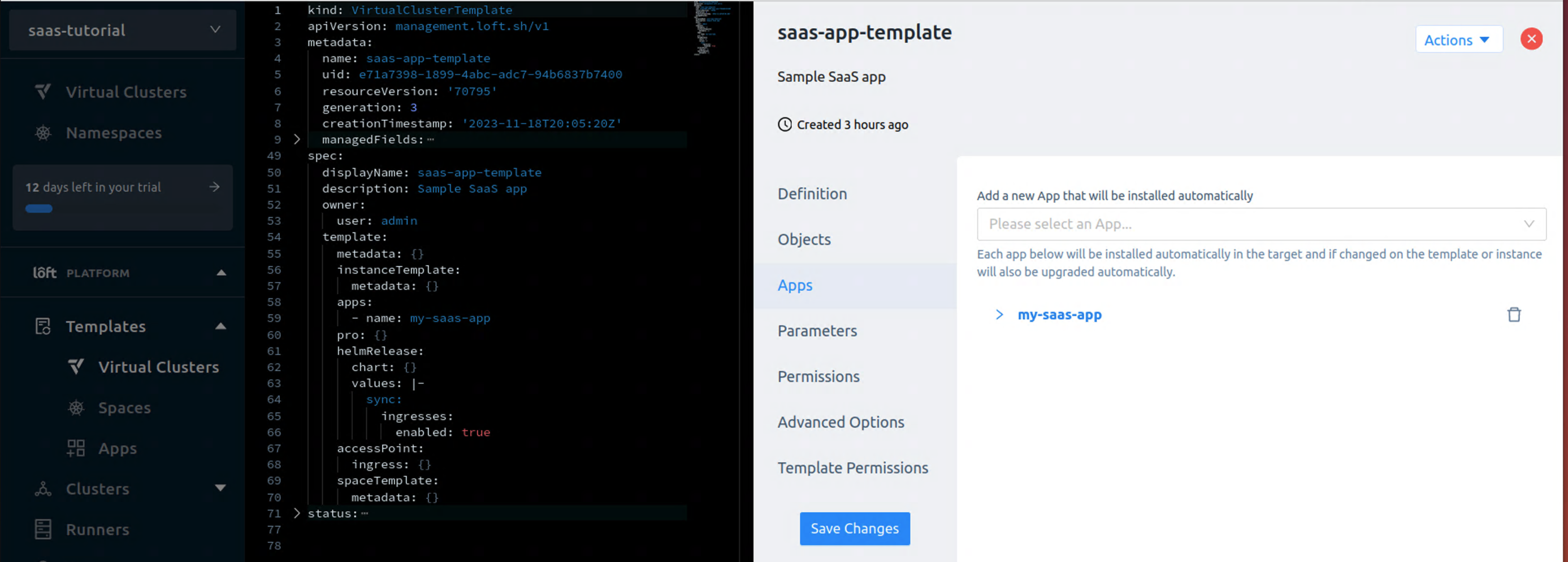 SaaS app