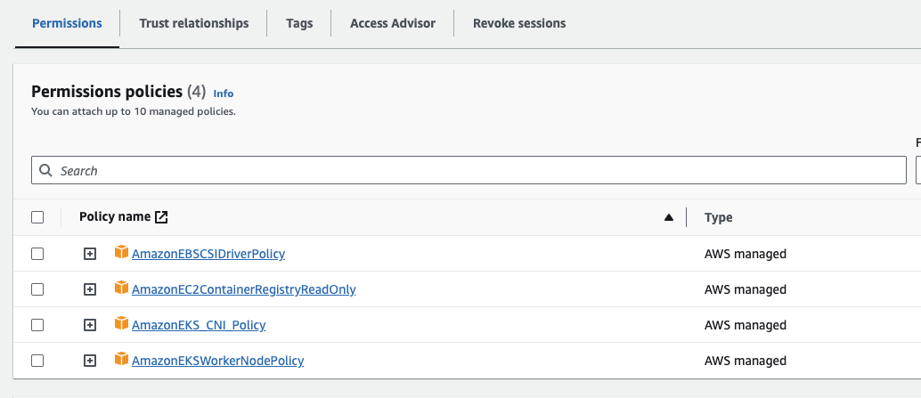 Check the node policy