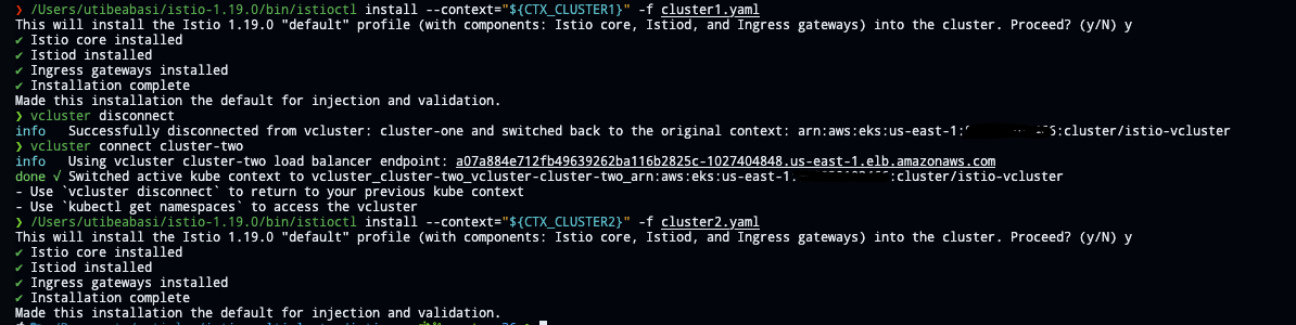 Istio installation