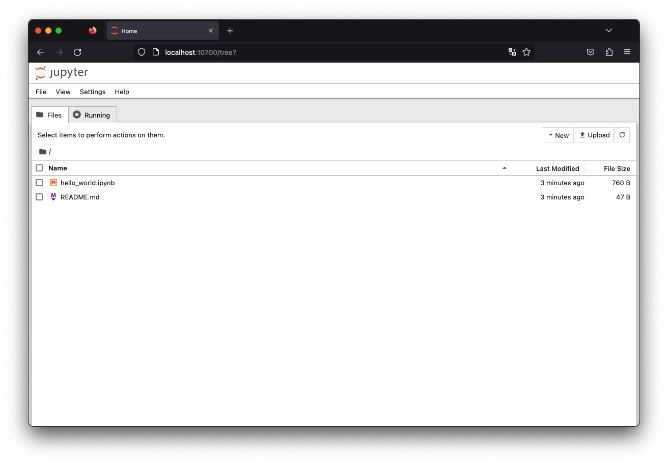 DevPod Jupyter Notebook UI