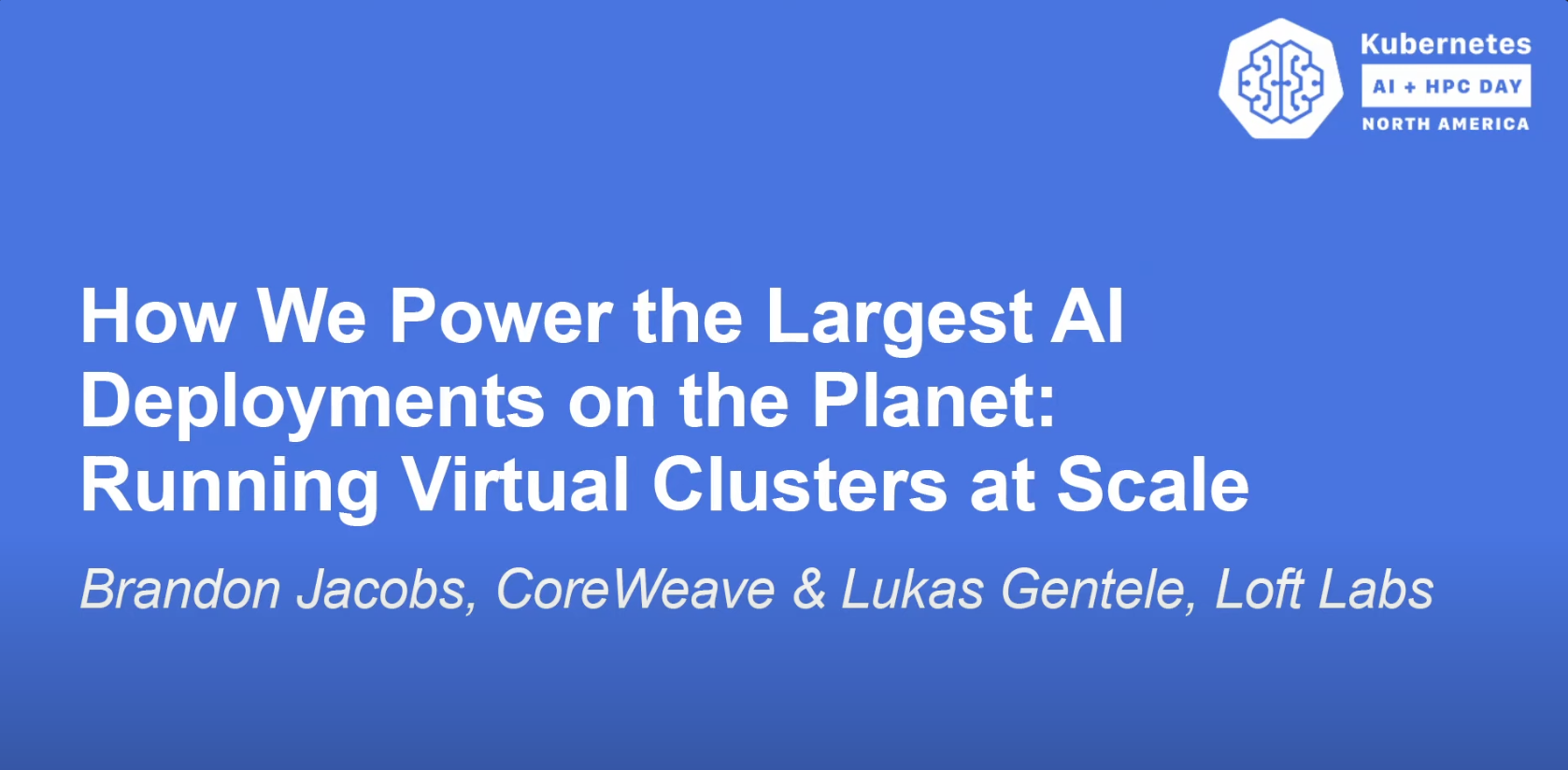 Kubernetes AI + HPC Day NA 2023