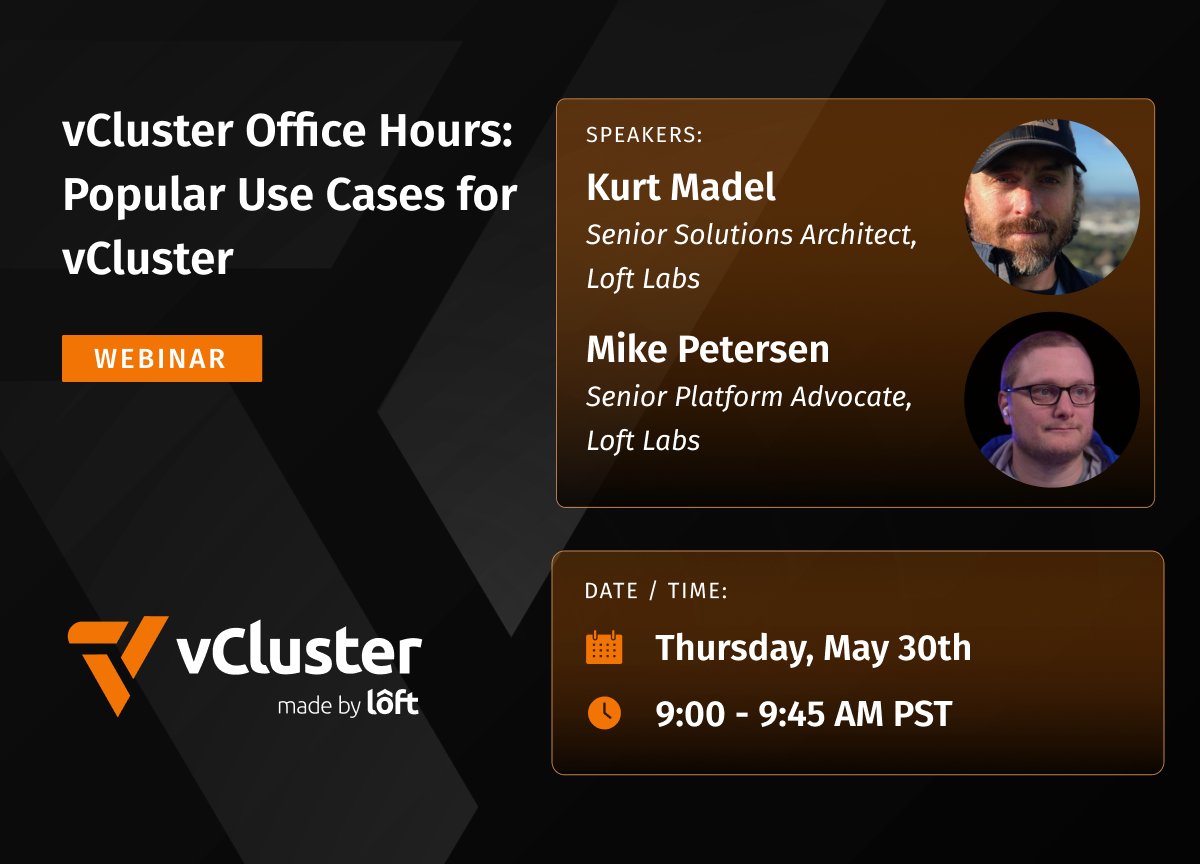 Office Hours: Popular Use Cases for vCluster
