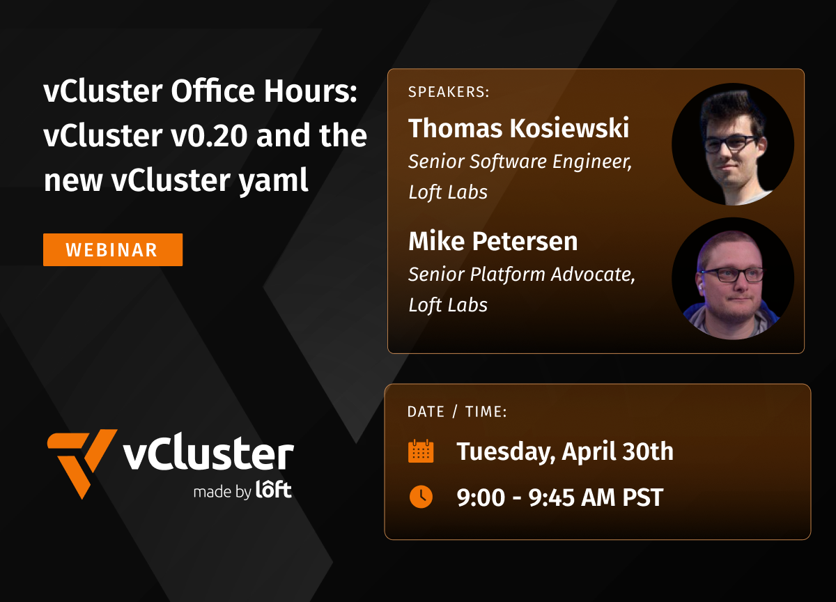 vCluster Office Hours: vCluster v0.20.0 beta