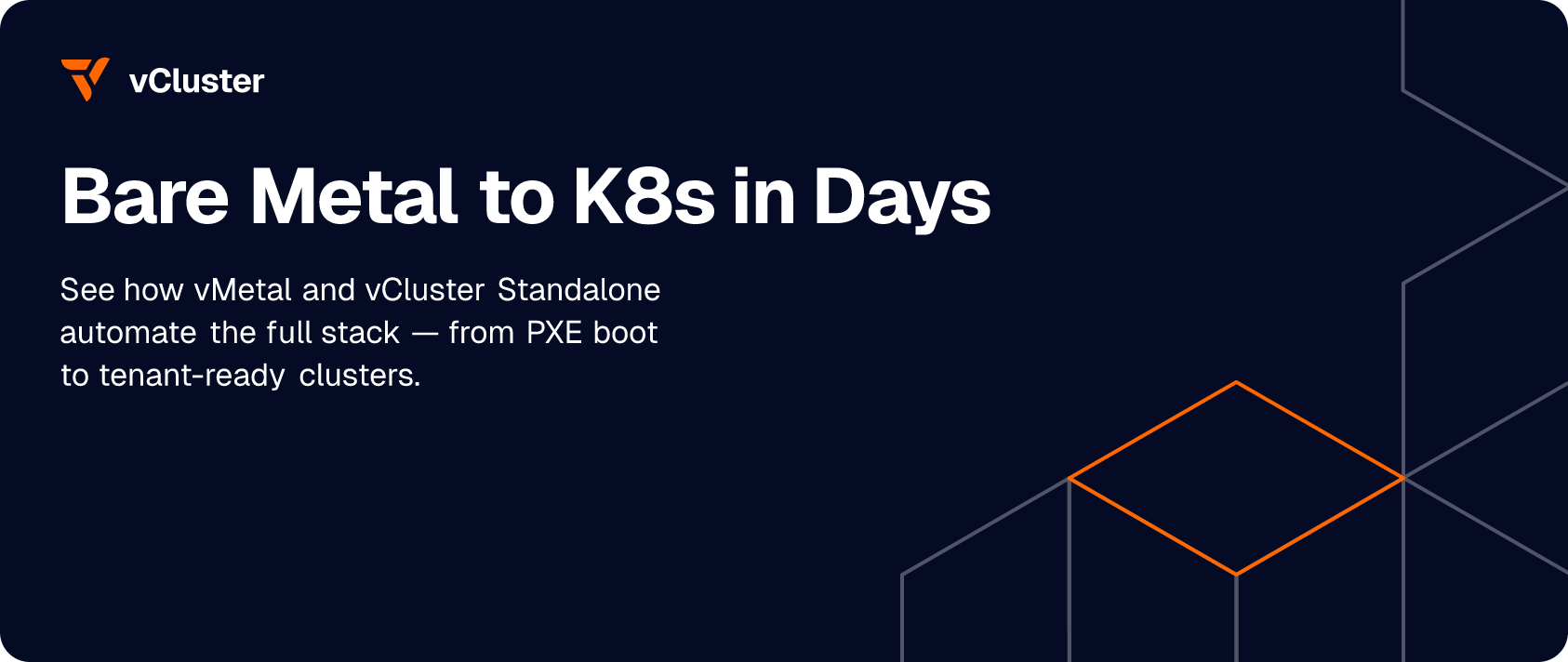 Bare Metal to K8s in Days