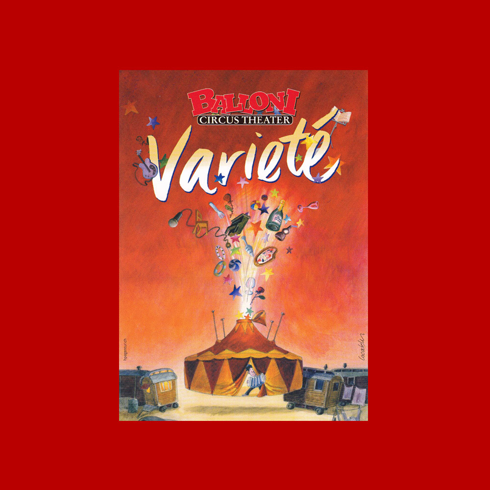 Altes Plakat für Show