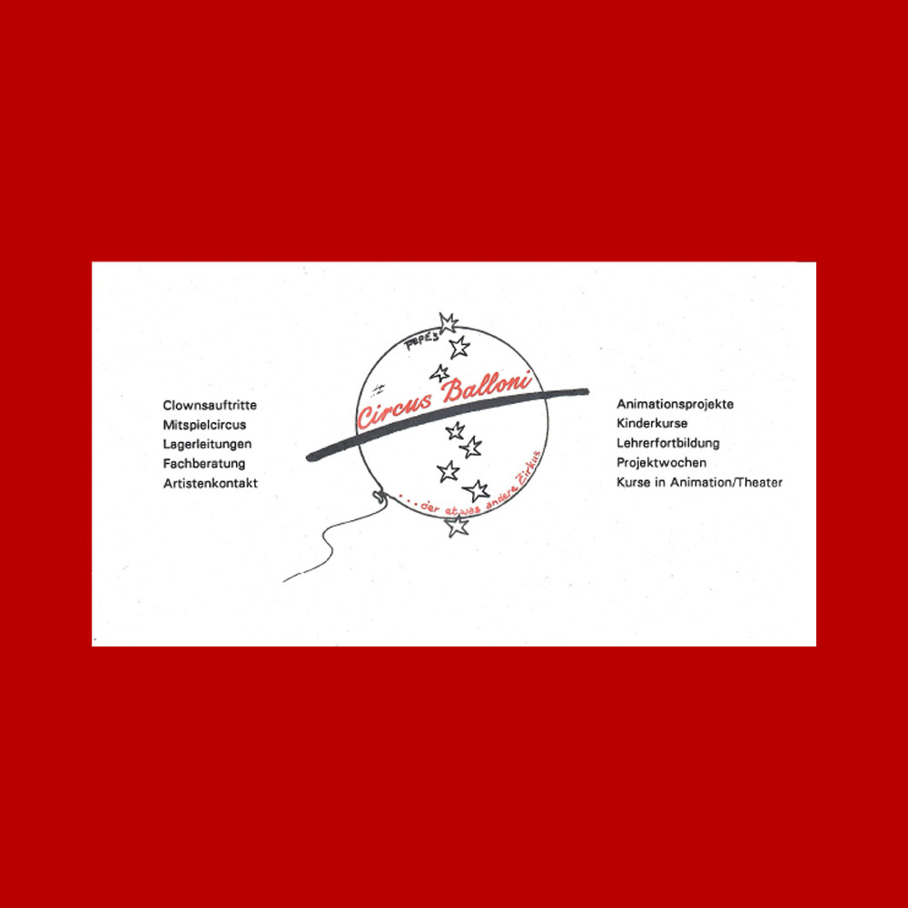 Alter Briefkopf von Circus Balloni