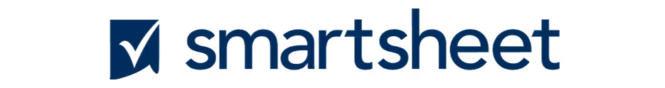 Smartsheet logo with a stylized checkmark inside a square.