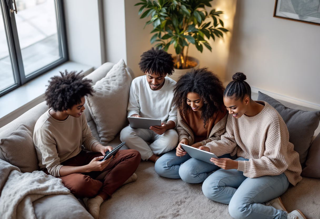 image of students using technology (for an edtech)