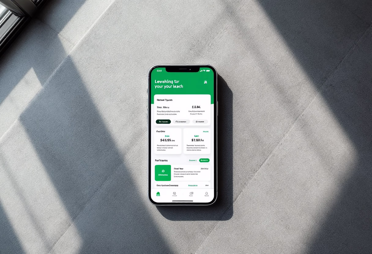 [interface] image of a mobile device with a website loading on it (for a ai legal tech company)