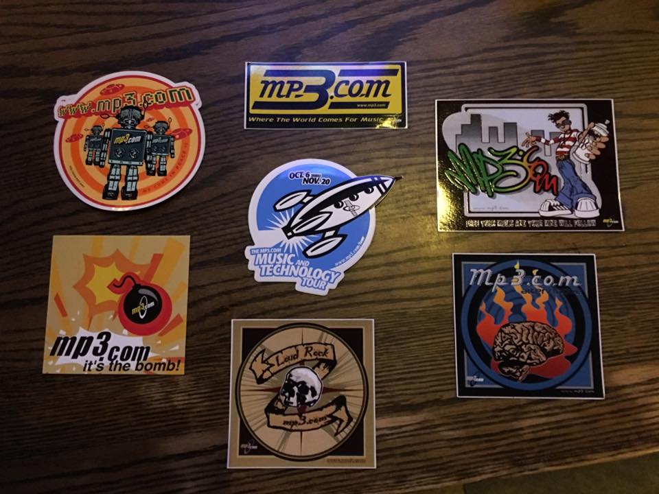 MP3.com stickers