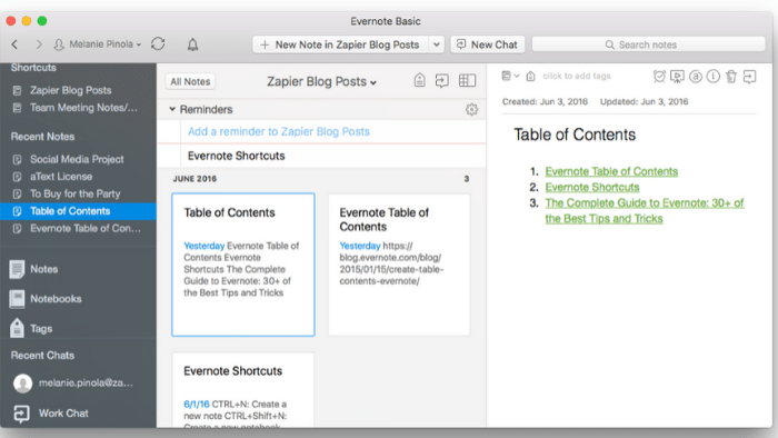 Evernote - 25 Best Online Productivity Tools