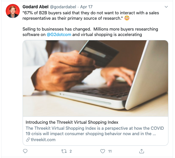 Godard Abel - Crunchbase Top 25 Sales Leaders to Know 2020