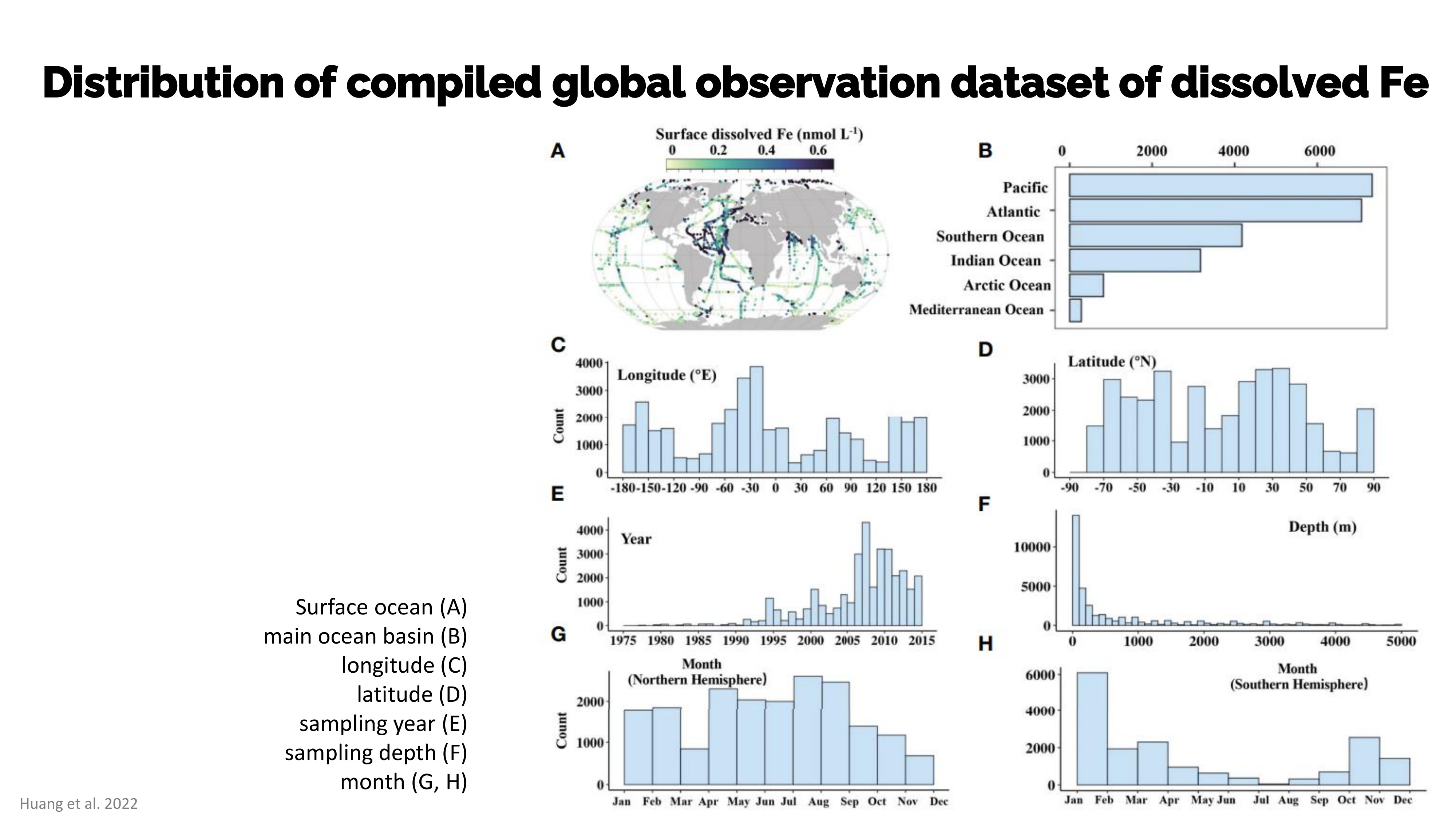 Global dFe observations