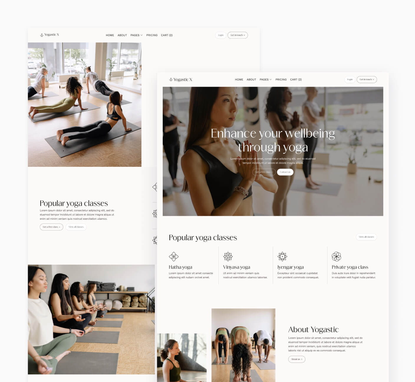 Yogastic X - 20+ Pages - Yoga Webflow Template