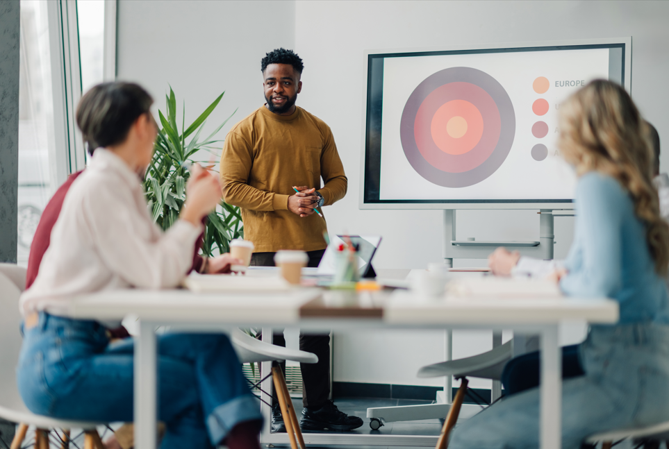 image of people working in an office (for a real estate tech)