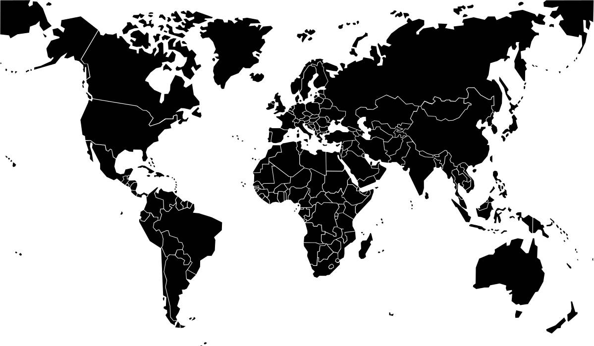 World map (gray/white)