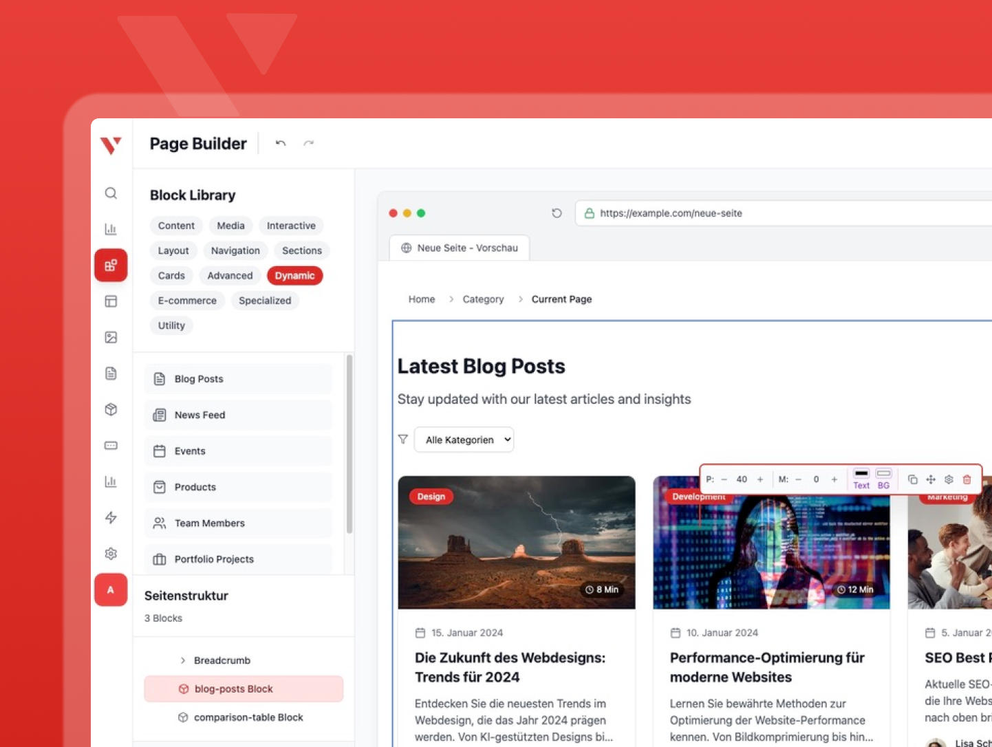 Dashboard mockup