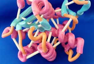 3D printed molecular model