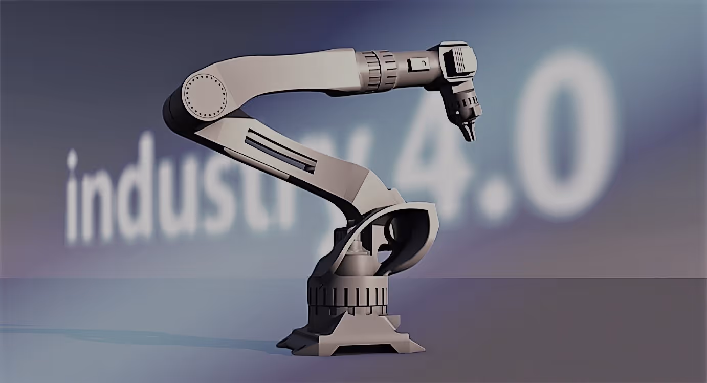 A young woman working in a machine shop. She is looking directly towards the camera, and is surrounded by men.