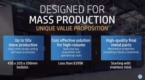 HP Metal Jet value propositions