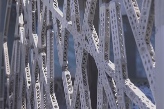 3D-Gedruckte Scalmalloy® Flugzeugtrennwand [Bildnachweis: APWORKS]