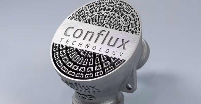 A part 3D printed by Conflux Technology