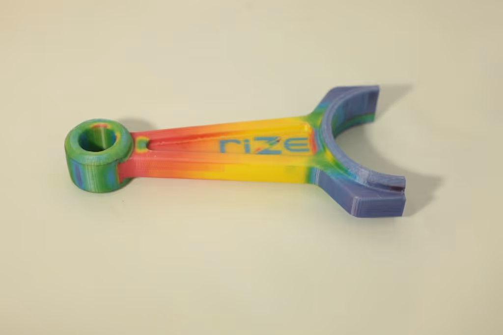 A connecting rod 3D printed using industrial desktop XRIZE 3D printer 