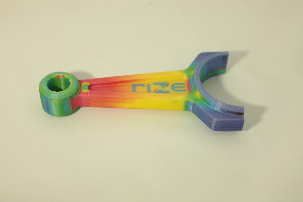 A connecting rod 3D printed using industrial desktop XRIZE 3D printer 