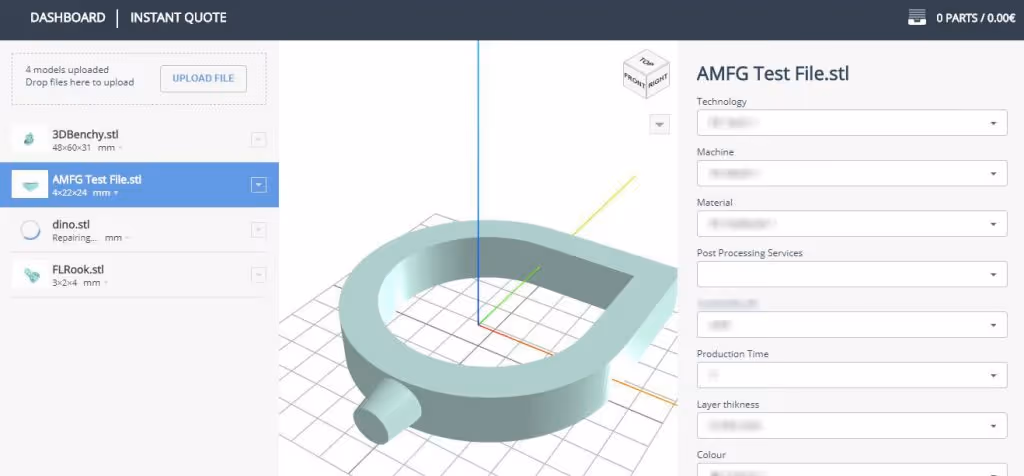 Having a web application can accelerate the order process for your customers. Image source: AMFG