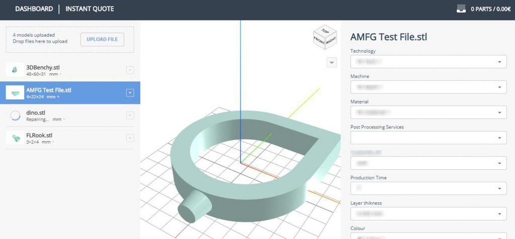 Having a web application can accelerate the order process for your customers. Image source: AMFG