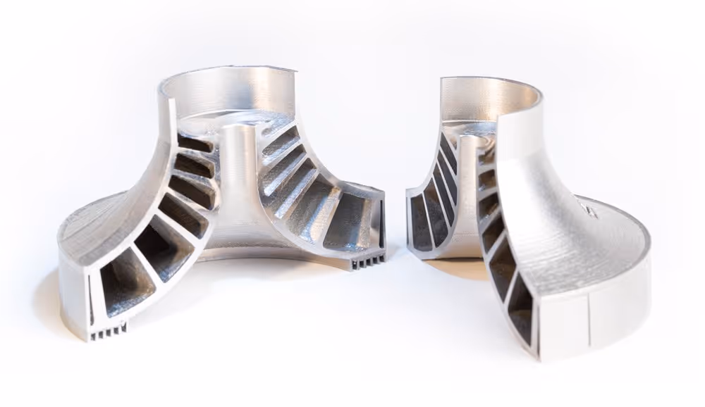 VELO3D's 3D-printed shrouded impeller