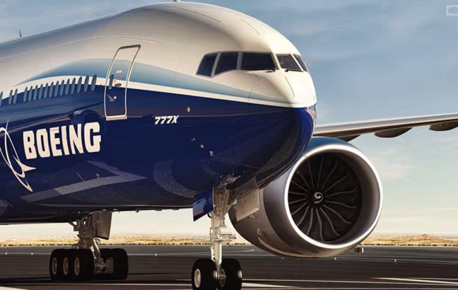 Das neueste 777X-Flugzeug von Boeing wird mit sechs 3D-gedruckten Teilen in seinen GE9X-Triebwerken fliegen [Bildnachweist: Boeing]