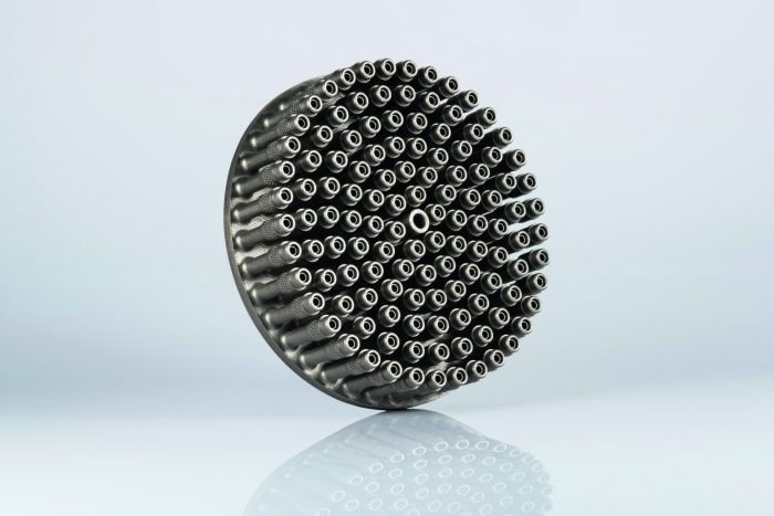 A 3D-printed injector head for Ariane 6 launcher [Image credit: EOS]