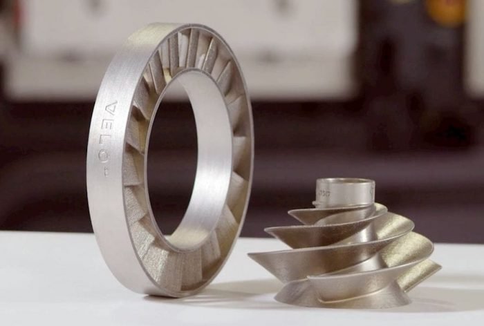 Parts 3D-printed using SLM technology [Image credit: VELO3D]