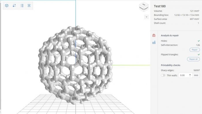 AMFG - Printability Analysis feature for a 3D design