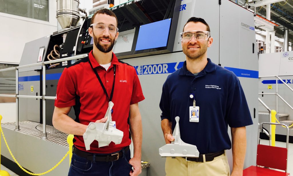 GE engine 3D printed bracket