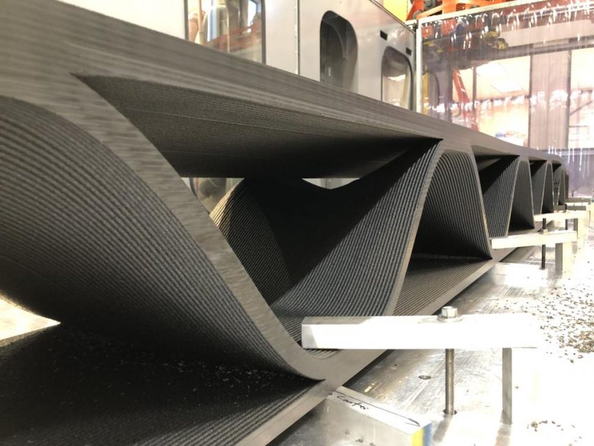 Large composite blade tooling by thermwood