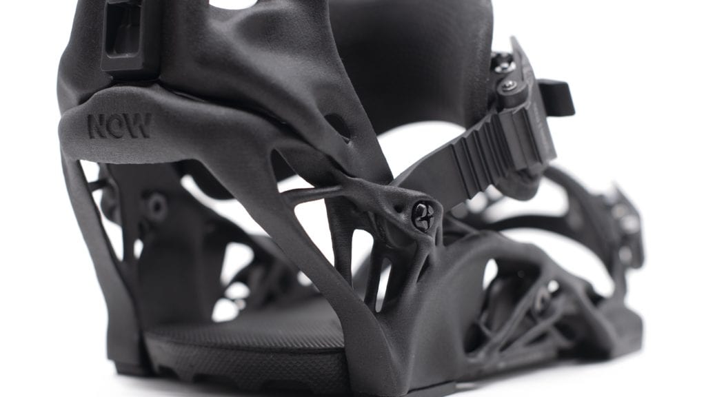 a 3d printed snowboard binding
