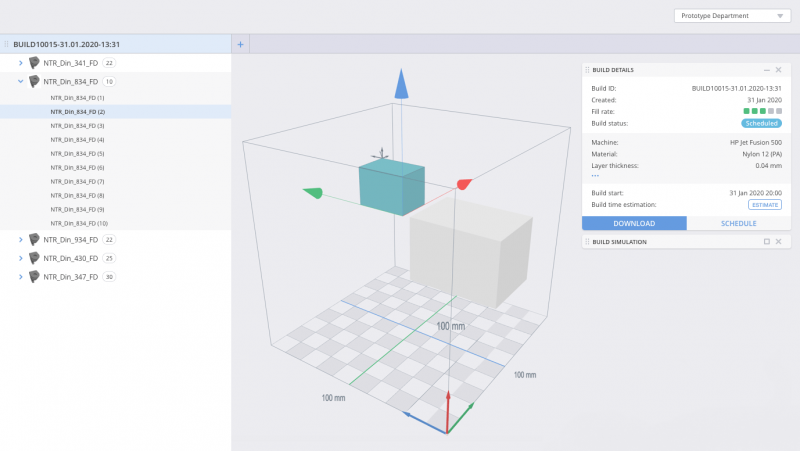 Build Preparation AMFG Additive MES Software