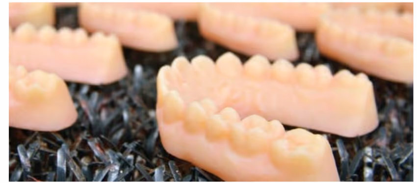 Clear aligner models 3D printed using Polyjet technology Image credit DynaFlex